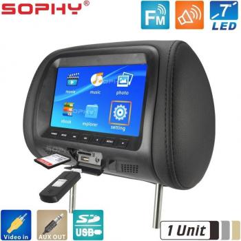Automobile Headrest Multimedia Player