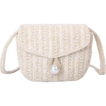 Woven Straw Clutch Bag for Women