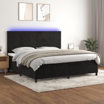 Lit Adulte de Chambre Noir 200x200 cm Velours