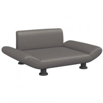 Lettino per Cani Grigio 70x45x28 cm in Similpelle