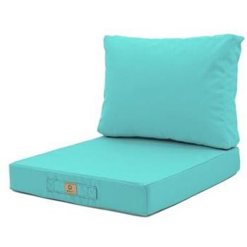 Coussins confort pour jardin 50x50cm Bleu Caraïbes