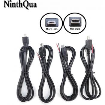 Conector Adaptador USB Micro/Mini Macho 1m para Carga Android