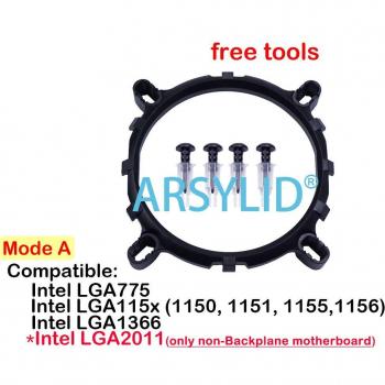 ARSYLID Socket 775 and 115x Bracket with Backplane Screws