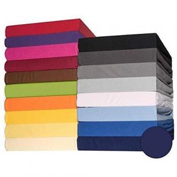 CelinaTex drap-housse Lucina 200 x 200/200 x 220 cm bleu foncé