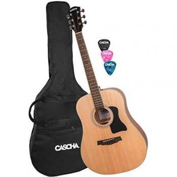 CASCHA Westerngitarre inkl. Tasche