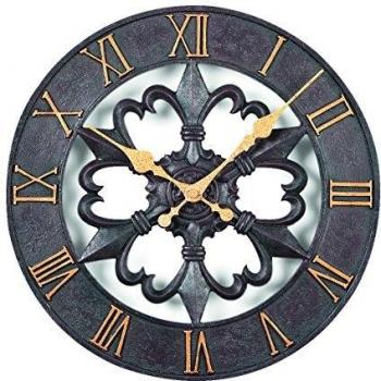 Atlanta 4445 Wanduhr Analog Quarz Römische Ziffern 300 mm