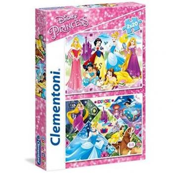 Puzzle 2x20 Princess – Supercolor Clementoni