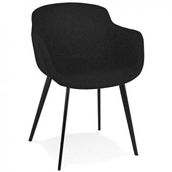 Fauteuil ALTEREGO RIGA Noir – Confort Contemporain