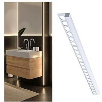 Paulmann 78411 LumiTiles LED Strip Profil Rahmen mit Diffusor IP44 1m Alu eloxiert, Satin