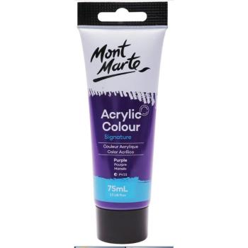 Fialová akrylová barva Mont Marte, 75 ml