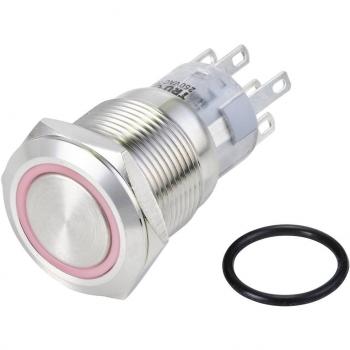 Tru Components Serie di pulsanti LAS1-AGQ-22ZE LED 24 V, Pulsante + Interruttore, Argento
