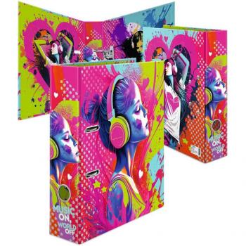 HERMA Motivordner Music Girl, DIN A4, 70 mm