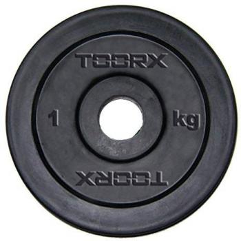Toorx Gewichtsscheibe aus Gummi 15 kg Ø25 mm