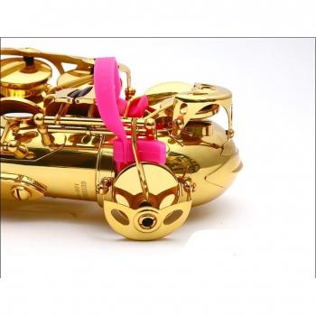 Feuilles adhésives clé saxophone – Noir rose