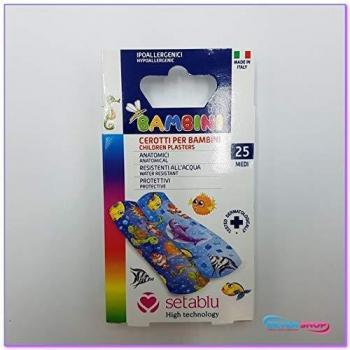 SETABLU CEROTTI PER BAMBINI 25PZ MEDI