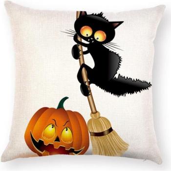 Housse de coussin imprimée Halloween PP51