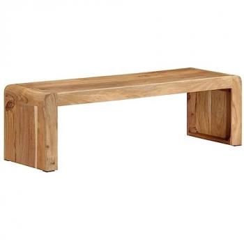 Meuble TV en bois massif d'acacia 110x33x33 cm