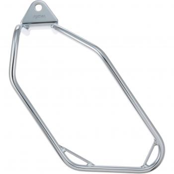 Kijima HD‑08027 Sattelbag‑Mount aus Stahl – verchromt, linke Position