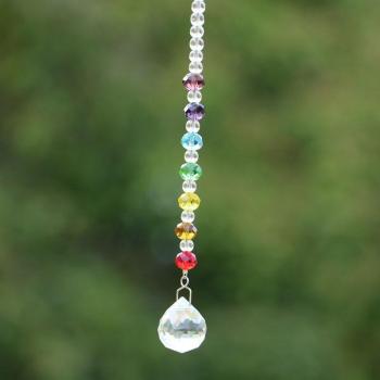 8pcs 20mm Rainbow Prism Beads for Christmas Decoration