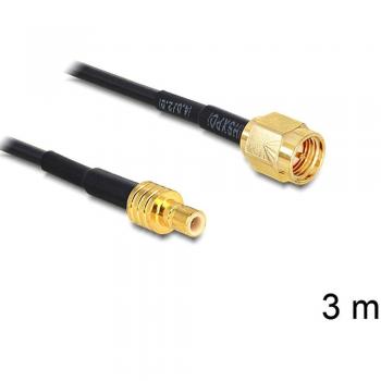 RG‑174 Antenne Kabel 3 m – SMA Connector, SMB Buchse