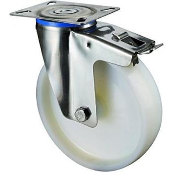 Ruota Girevole Ø 125 mm in Plastica per Caster con Peso Portante 130 kg