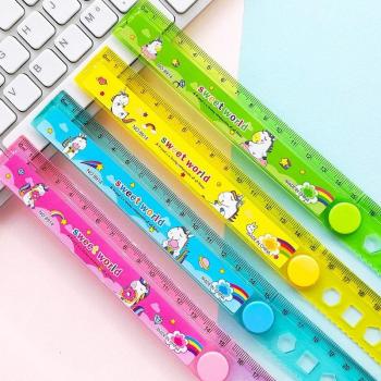 Schulfreundliches Einhorn‑Lineal 30 cm – Multifunktionale Zeichnungslinie