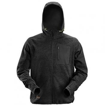 Snickers Flexi Fleece Work Hoodie BLACK/BLACK XL