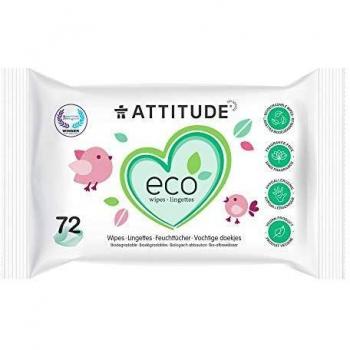 Toallitas para Bebé Attitude (72 unidades)