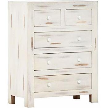 VidaXL Armoire à tiroirs industrielle Blanc 78x40x93 cm Métal