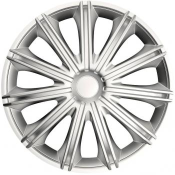 PP 5117 Nero 17 Silver Hubcap Bundle – 4 Pieces