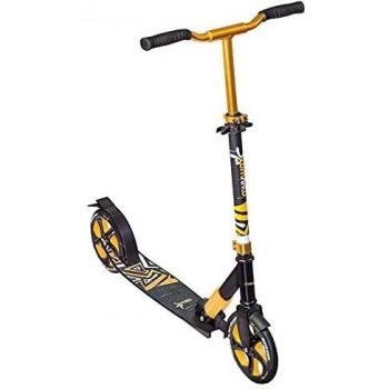 Muuwmi Tretroller Deluxe, 205 mm, ABEC 7, höhenverstellbar, schwarz-Gold