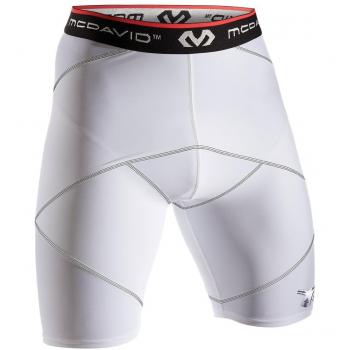 McDavid Herren Adduktoren-Kompresse-Shorts „Cross Compression“ – Weiß – L