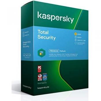 Kaspersky Total Security 2021 | 1 Gerät | 1 Jahr | Windows/Mac/Android | Aktivierungscode in Standardverpackung