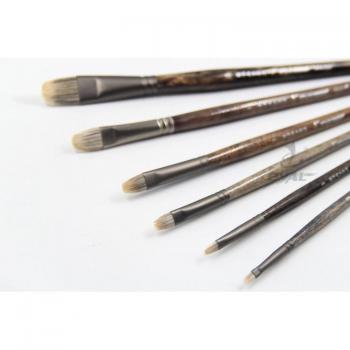 6-Piece Ferret Hair Oil Paint Brush Set
