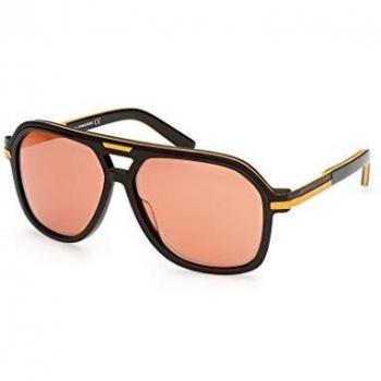 DSQUARED2 CHAD DQ 0350 Männer-Sonnenbrillenmodell, Braun/Rot, 60x13/135°