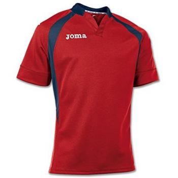 Rotes und Navy JOMA Rugby Shirt Kurzarm 4XS–3XS