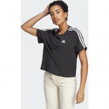 Adidas Essentials 3-Stripes Single Jersey Crop T-Shirt Damen