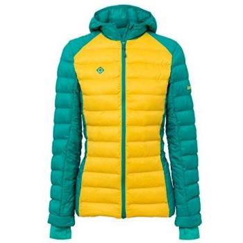Izas Damen Mount‑Loft Regenhose (gepolstert) ESTIBA – Gelb/Blau, L