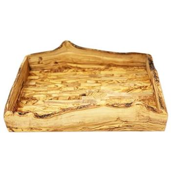 Olive Rustic Grained Service Plate – 45 cm by 29 cm