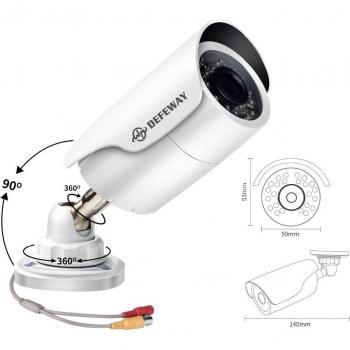 DEFEWAY Weatherproof Security Camera