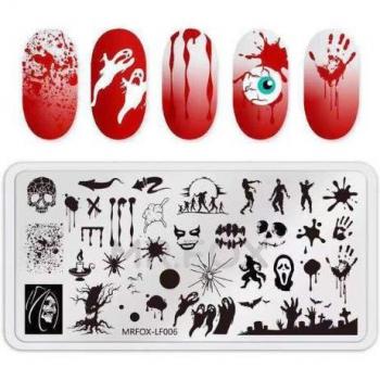 Plantilla Uñas 3D “Flor Sello”
