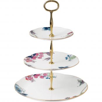Wedgwood Floral Butterfly Tiered Stand