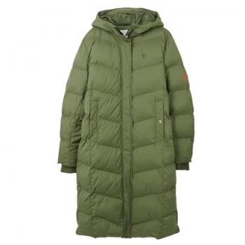 Long Olive Padded Coat for Women – Lighthouse Savannah, Size 20