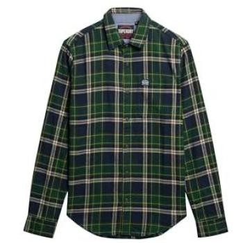 Superdry Navy Check Long Sleeve Men’s Shirt