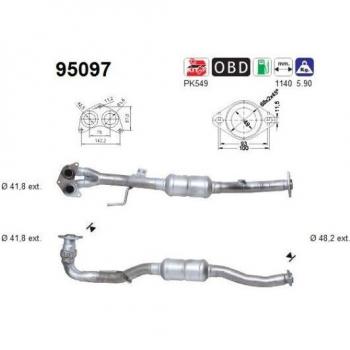 AS 95097 Katalysator für Abgasanlage
