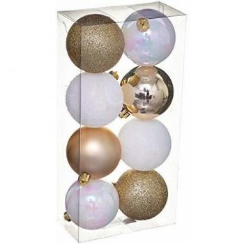 Féérie Lights & Christmas Kit Décorations Sapin 8 Pièces Doré Blanc