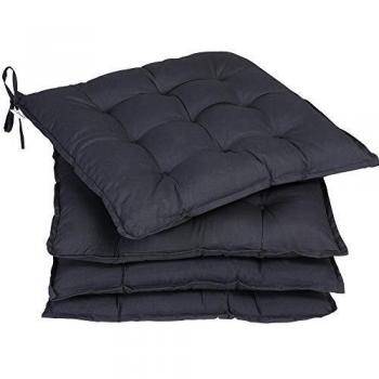 Cozy 4er-Set Sitzkissen mit Viskoeffekt 41x37x5cm