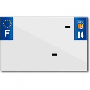 Vierge Plaque Immatriculation 84 PVC