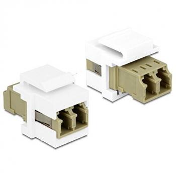 Delock 86347 Keystone Modul LC Duplex Buchse auf Buchse