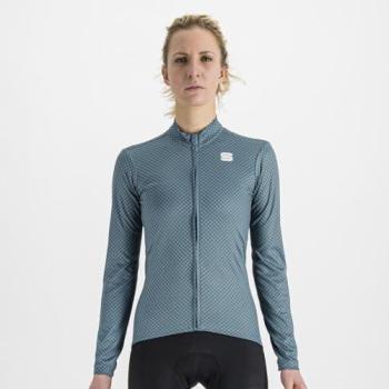 Blue‑Orange HeatGuard Pro Long Sleeve Jersey – Women Medium
